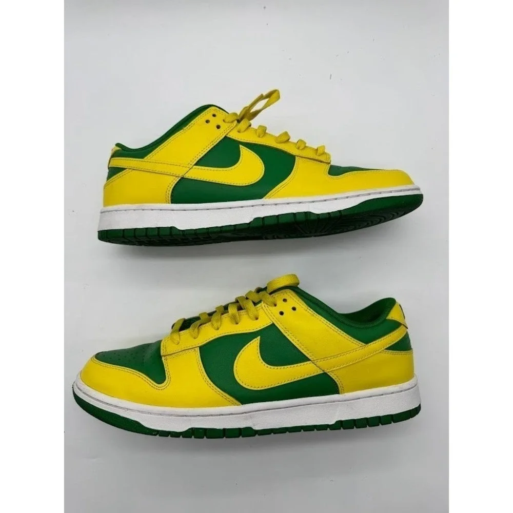 Nike Dunk Low Brazil Mens Size‎ 13 Varsity Maize Pine Green CU1727-700 2020
